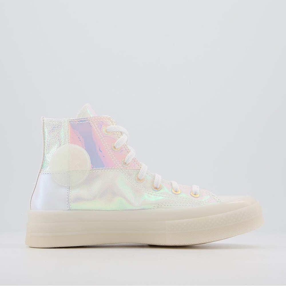 New Converse unisex chunk 70 high summer glow white iridescent 169039C